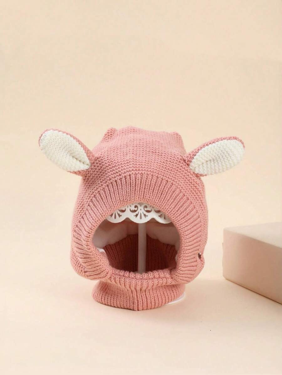 gorro touca de tricô com orelhas estilo urso, ideal para o inverno Varialle