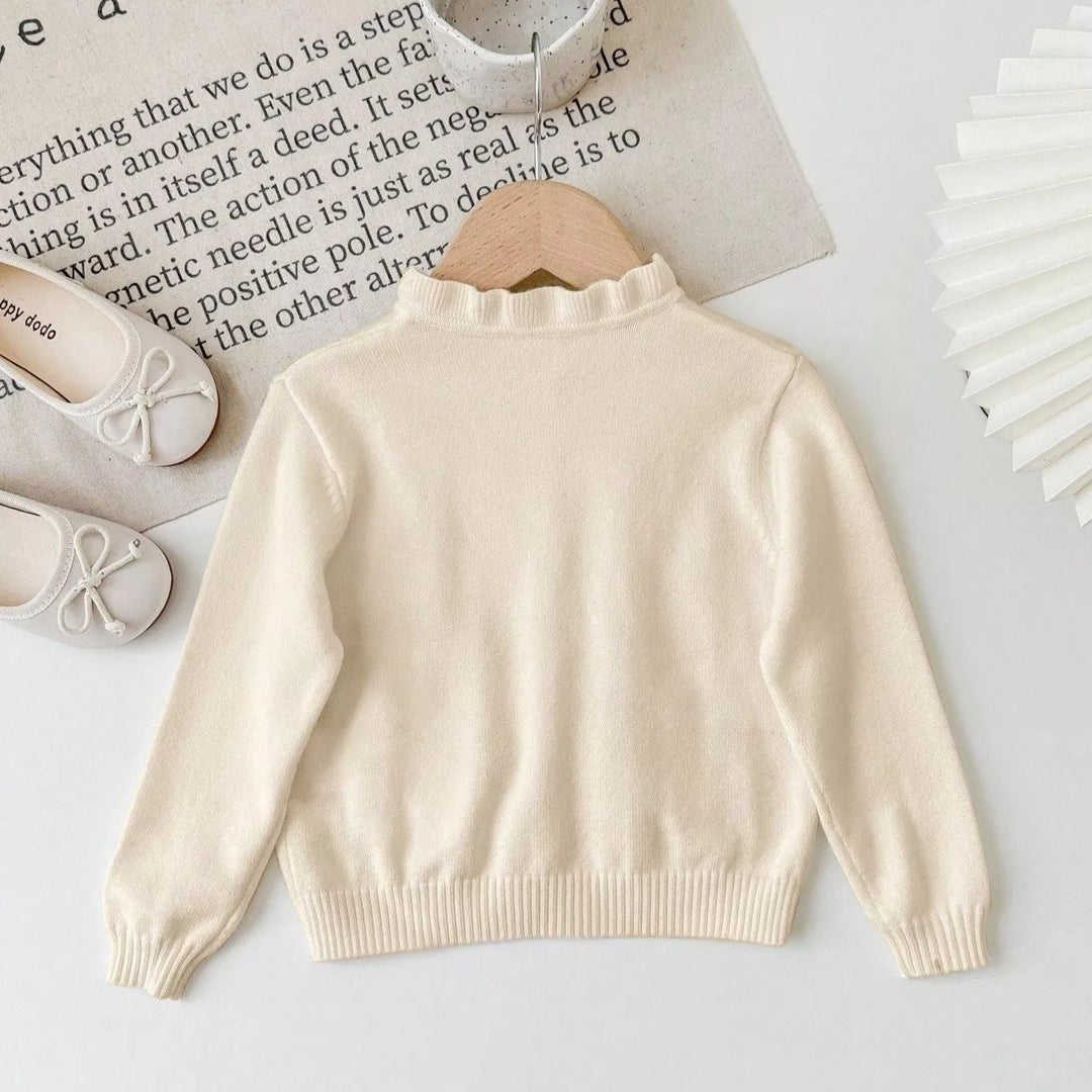 Cardigan de Tricô Bordado Coelhinho 6M a 3A