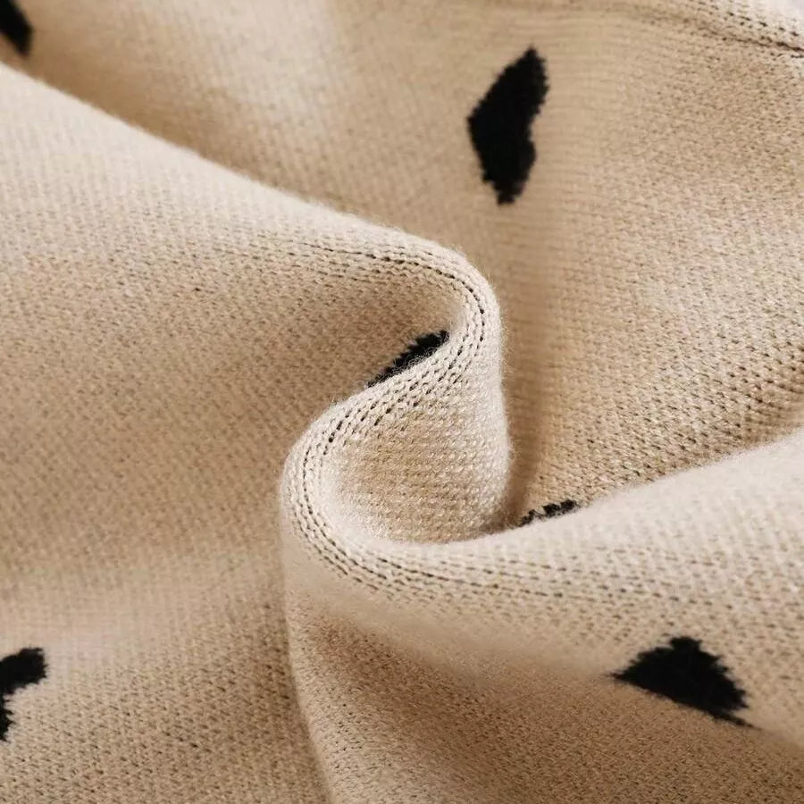 Macacão Tricô Corações 0 a 3 Anos