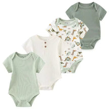 Kit 4 Bodies Bebê 100% Algodão Manga Curta - Bebilu - Varialle