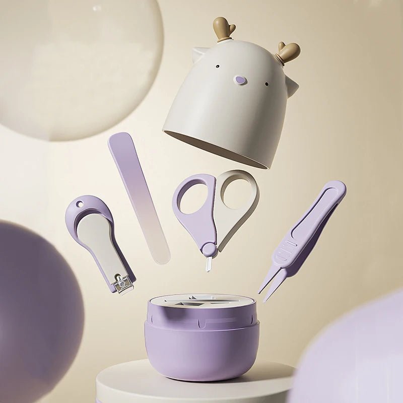 Kit de Cuidados Infantis Divertido com Tesoura e Cortador de Unhas - Varialle