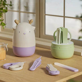 Kit de Cuidados Infantis Divertido com Tesoura e Cortador de Unhas - Varialle