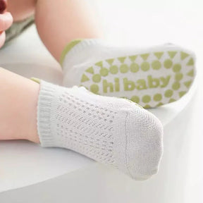 Kit Premium 6 Pares - Meia Antiderrapante Respirável para Bebê ComfortStep - Varialle