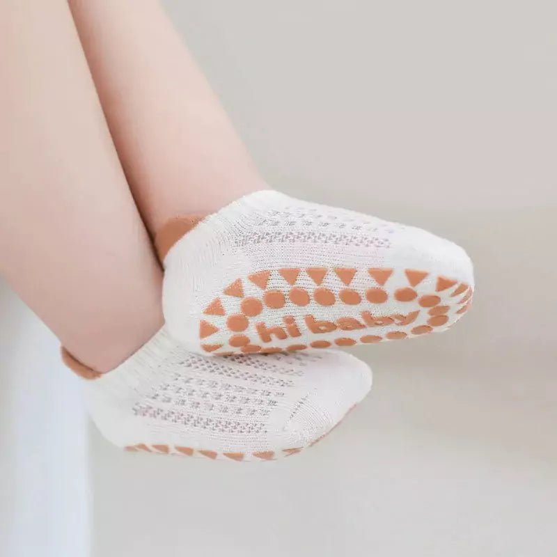 Kit Premium 6 Pares - Meia Antiderrapante Respirável para Bebê ComfortStep - Varialle