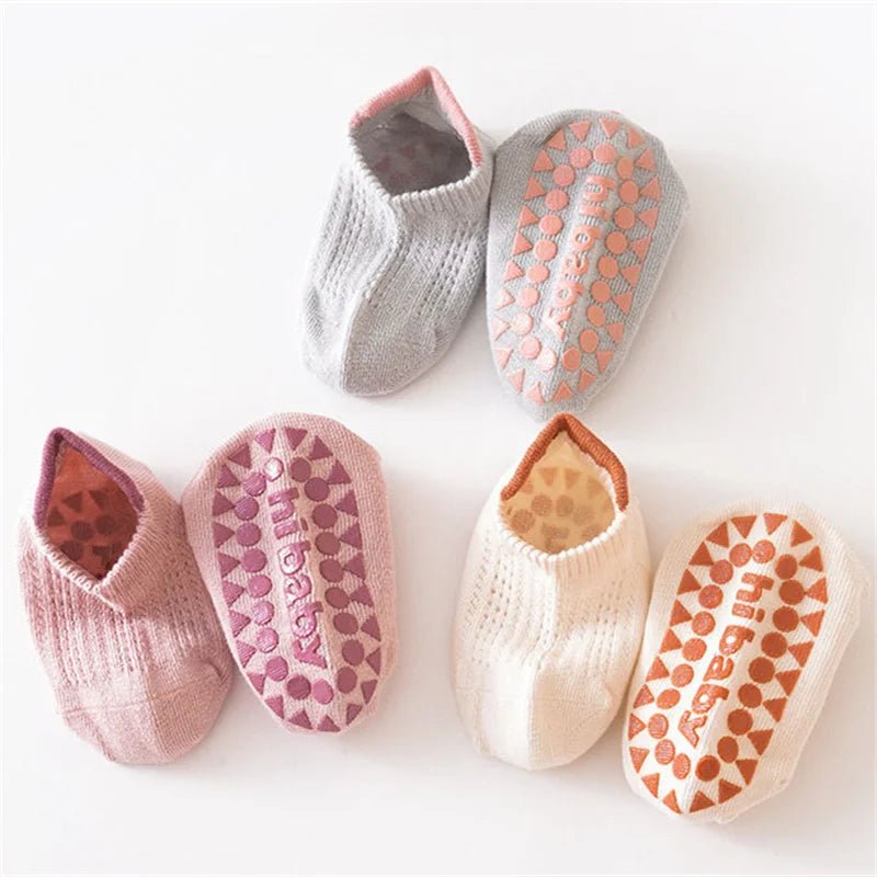 Kit Premium 6 Pares - Meia Antiderrapante Respirável para Bebê ComfortStep - Varialle