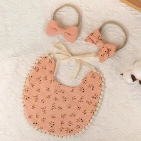 Kit Presente para Bebês - Babador Dupla Face e Laços - Miss Baby - Varialle