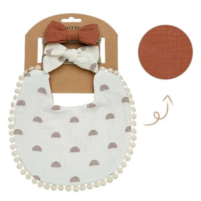 Kit Presente para Bebês - Babador Dupla Face e Laços - Miss Baby - Varialle