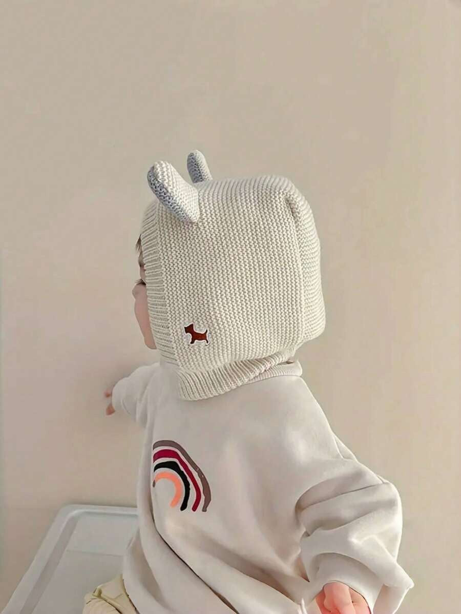 gorro touca de tricô com orelhas estilo urso, ideal para o inverno Varialle
