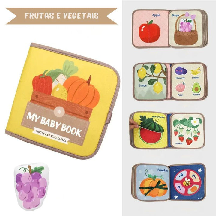 Livro Sensorial Montessori para Bebês My First Book - Varialle