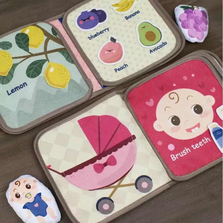 Livro Sensorial Montessori para Bebês My First Book - Varialle