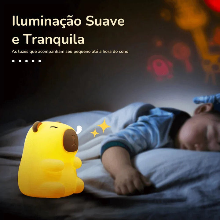 Luz Noturna Capivara de Silicone para Crianças - Varialle
