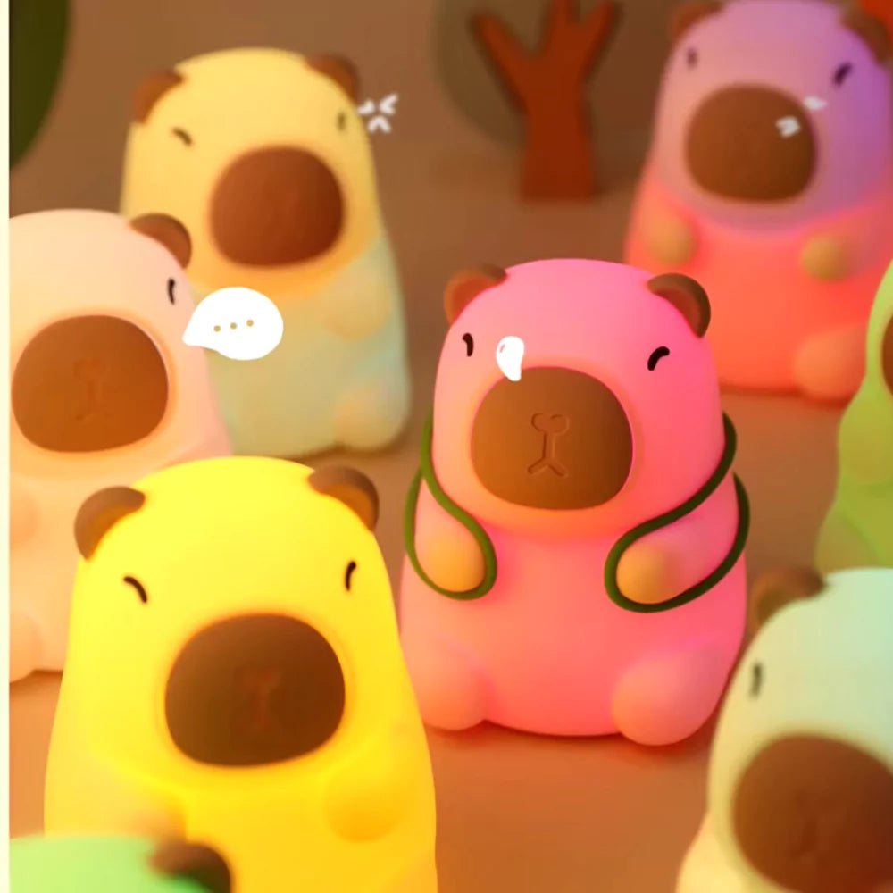 Luz Noturna Capivara de Silicone para Crianças - Varialle