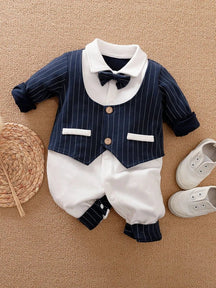 Macacão bebê Estilo Cavalheiro - Conforto e Elegância - Varialle