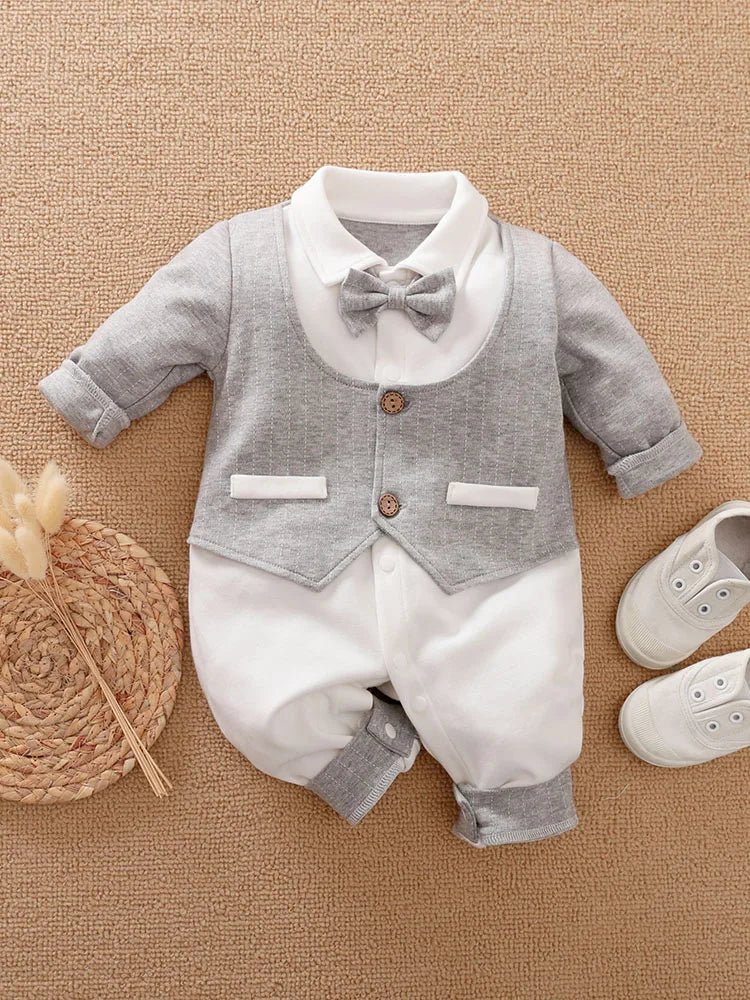 Macacão bebê Estilo Cavalheiro - Conforto e Elegância - Varialle