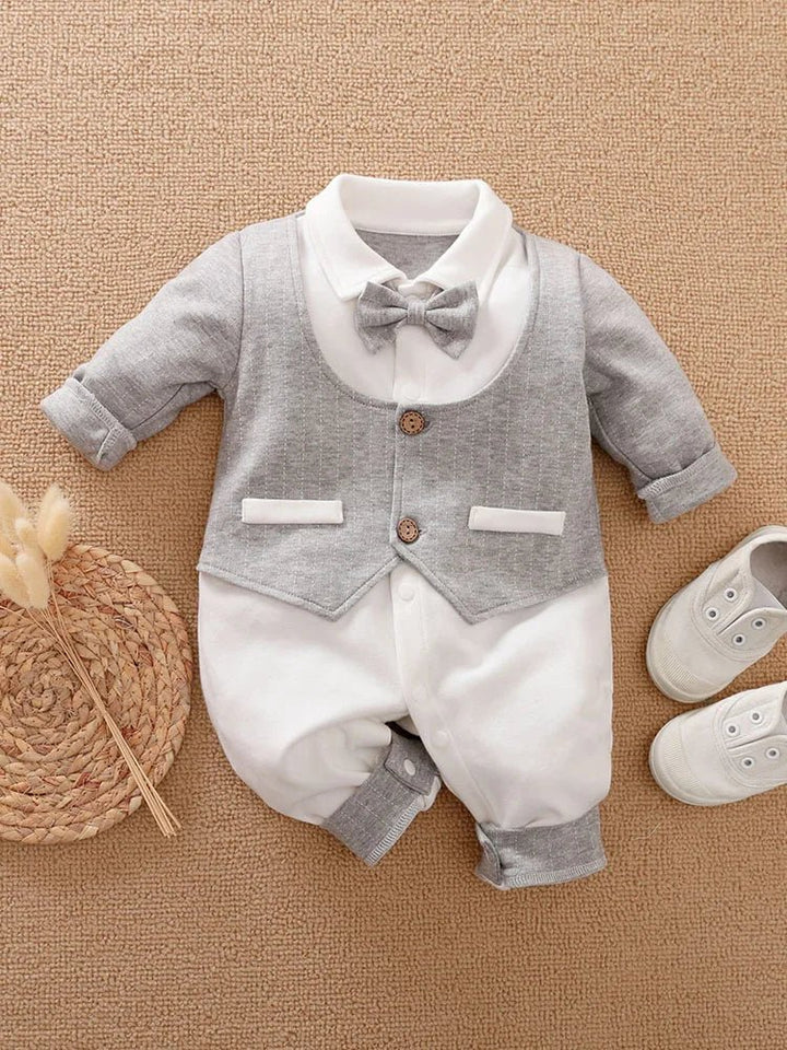 Macacão bebê Estilo Cavalheiro - Conforto e Elegância - Varialle