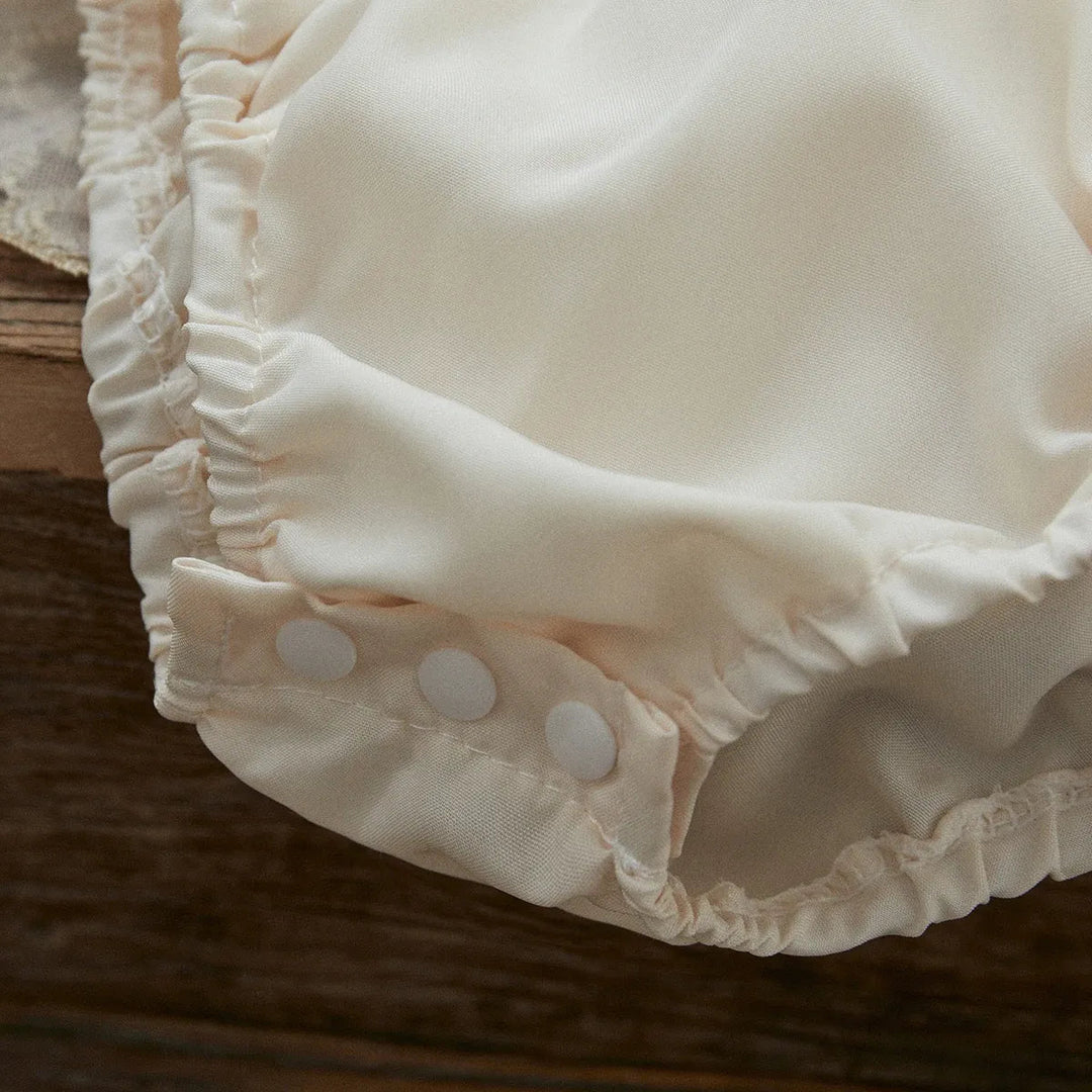 Macacão Infantil de Tule Bordado - Florelle Petit Bloom - Varialle