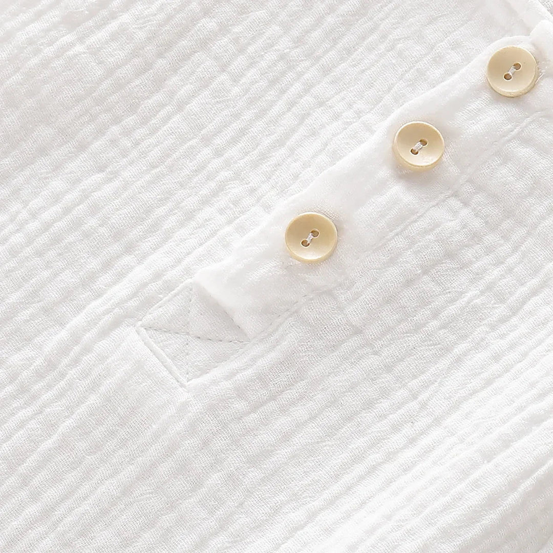 Macacão Infantil de Verão em Musselina Sem Mangas 0 - 18 Meses - Varialle