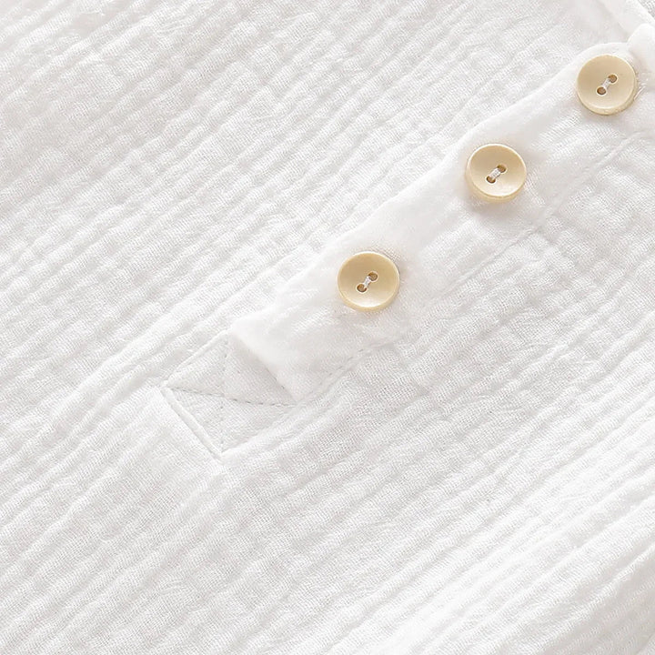 Macacão Infantil de Verão em Musselina Sem Mangas 0 - 18 Meses - Varialle