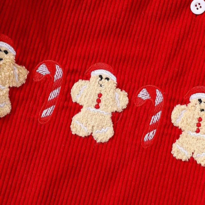 Macacão Natalino Unissex Bebê 3 a 18 Meses