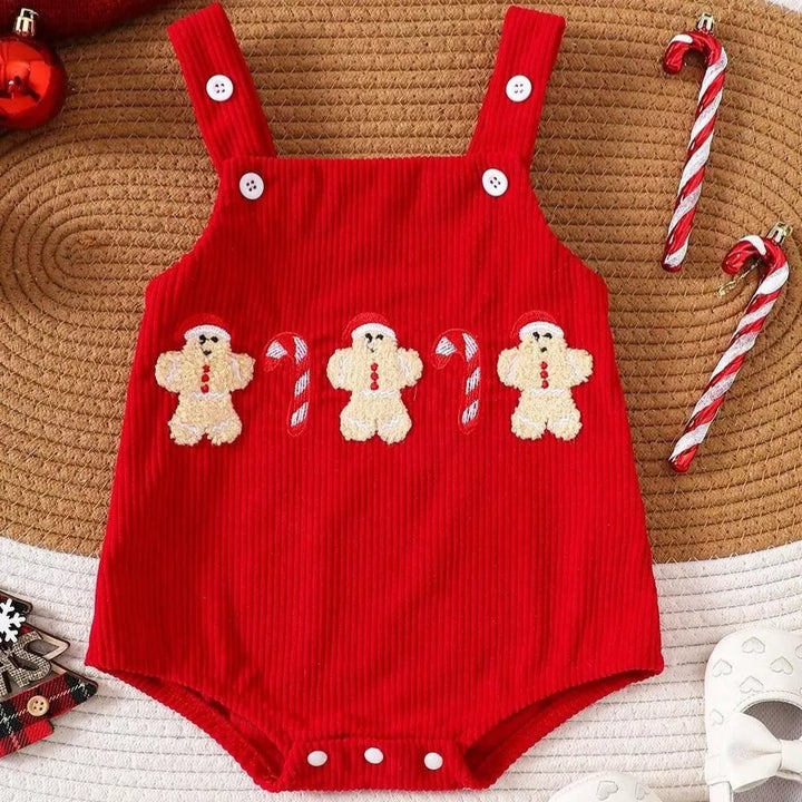 Macacão Natalino Unissex Bebê 3 a 18 Meses