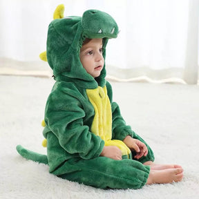 Macacão Pijama Infantil de Bichinhos com Capuz - Zoo Baby - Varialle