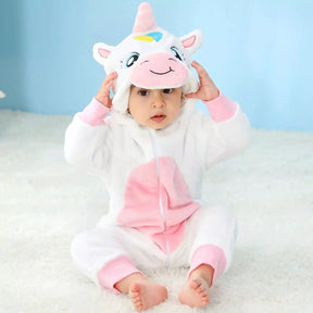Macacão Pijama Infantil de Bichinhos com Capuz - Zoo Baby - Varialle
