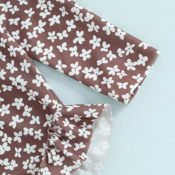 Maiô Infantil Floral com Chapéu - Proteção UV50+ BabyBloom - Varialle