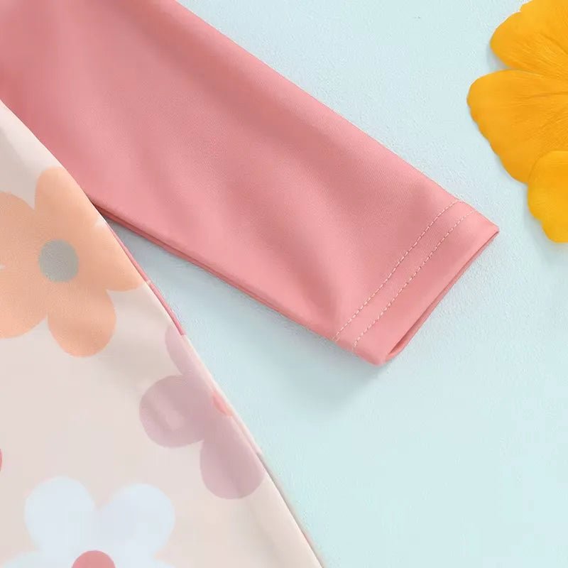 Maiô Infantil Unissex com Zíper - Estampas Coloridas e Chapéu 0 a 3 Anos - Varialle