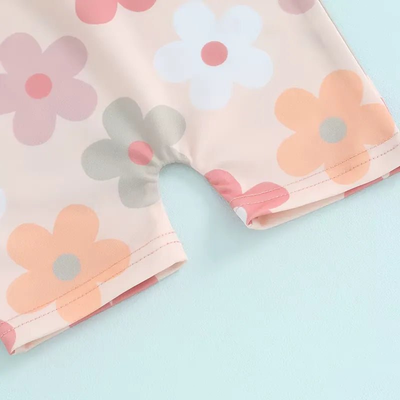 Maiô Infantil Unissex com Zíper - Estampas Coloridas e Chapéu 0 a 3 Anos - Varialle