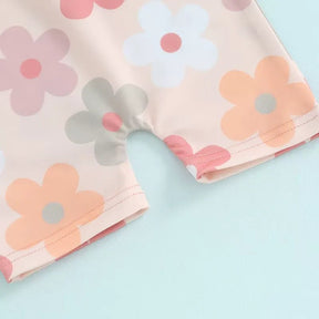 Maiô Infantil Unissex com Zíper - Estampas Coloridas e Chapéu 0 a 3 Anos - Varialle