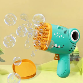 Máquina de Bolhas Portátil de Dinossauro | Pistola de Bolhas Elétrica para Crianças - Varialle