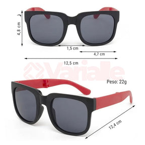 Óculos de Sol Infantil KidSol Dobráveis com Proteção UV400 - Varialle