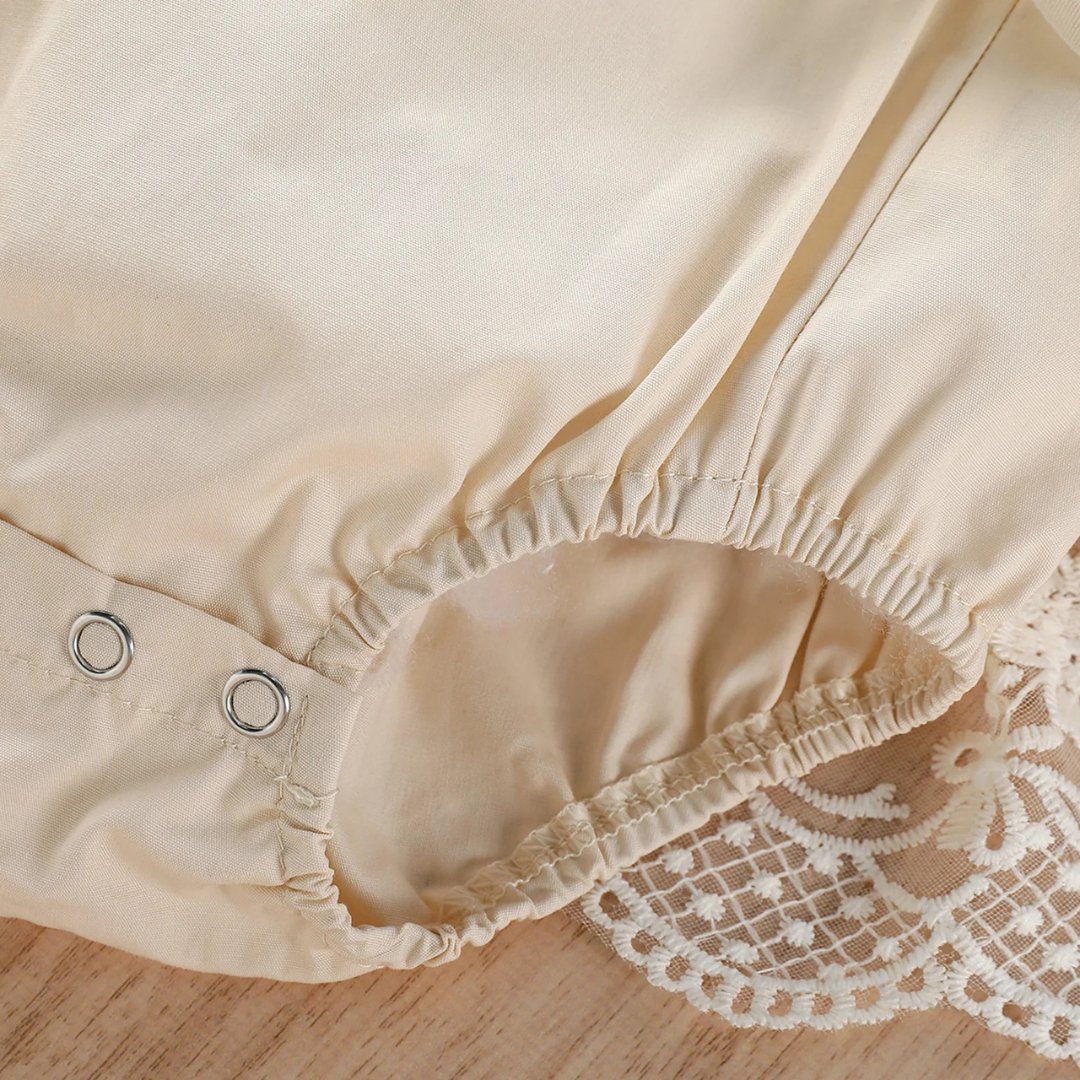 Romper de Renda Floral para Bebês Meninas - 3 a 24 Meses - Varialle