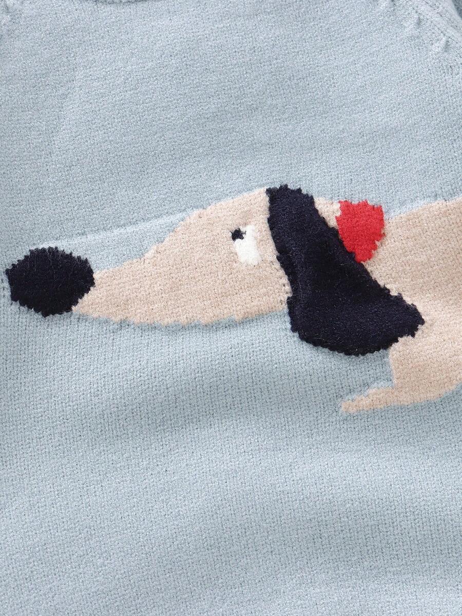 Romper de Tricô Infantil Cachorrinho Salsicha 0 a 18 Meses