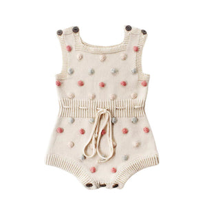 Romper de Tricot para Bebê - Algodão Doce - Varialle