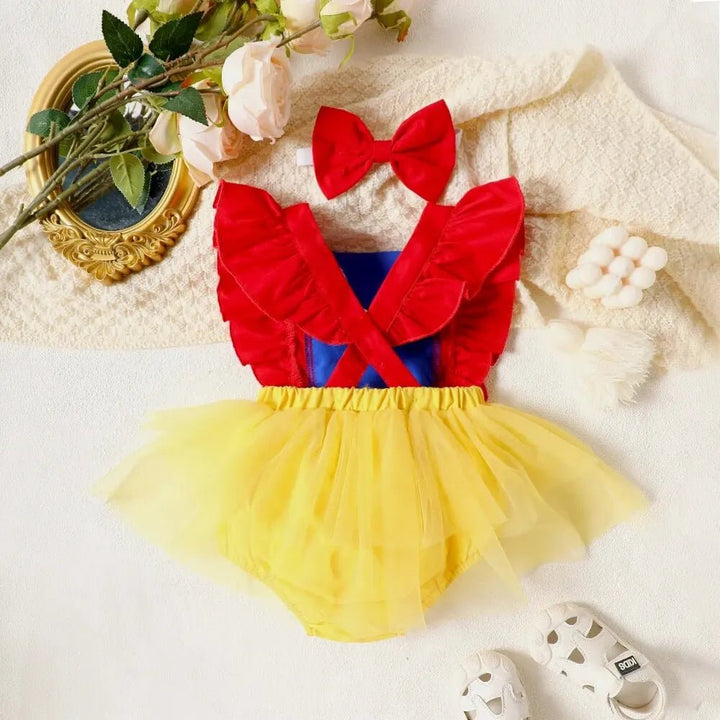 Romper Infantil de Verão com Laços e Babados - Varialle