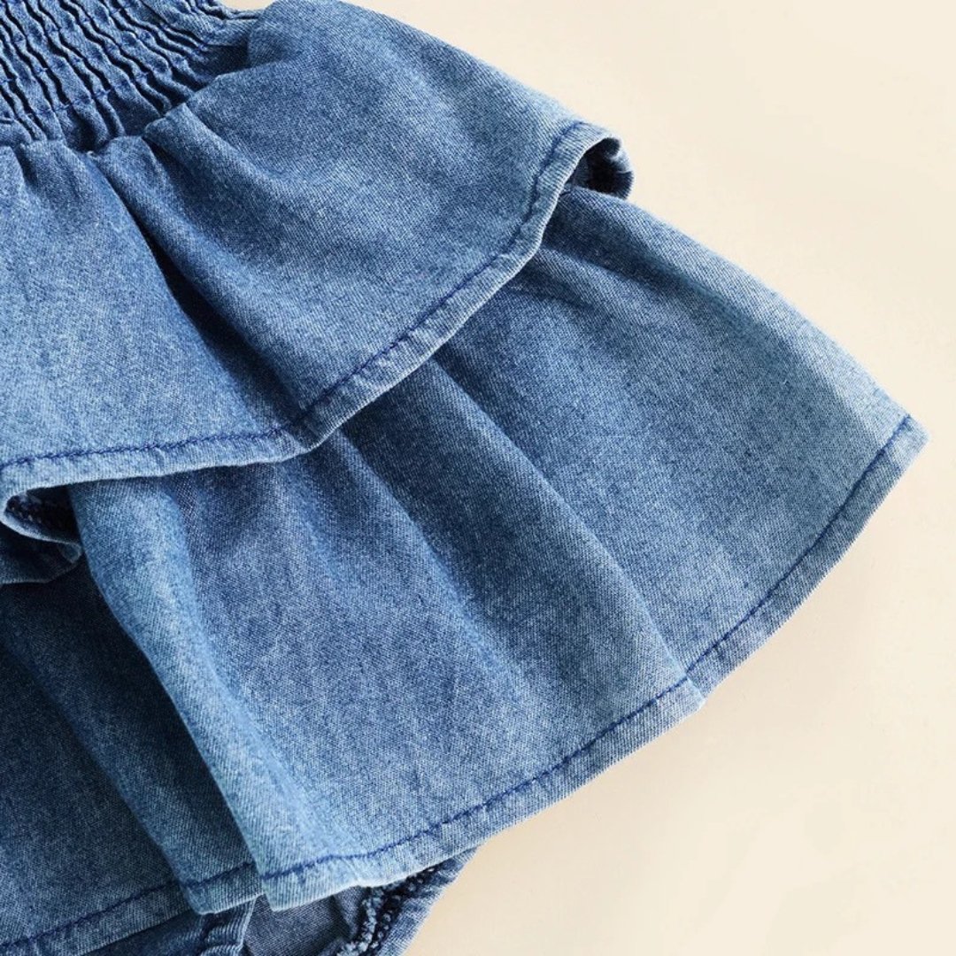 Romper Jeans Infantil para Meninas - Sonho Doce - Varialle