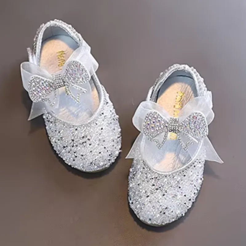Sapatilha Infantil com Lantejoulas e Laço - Varialle