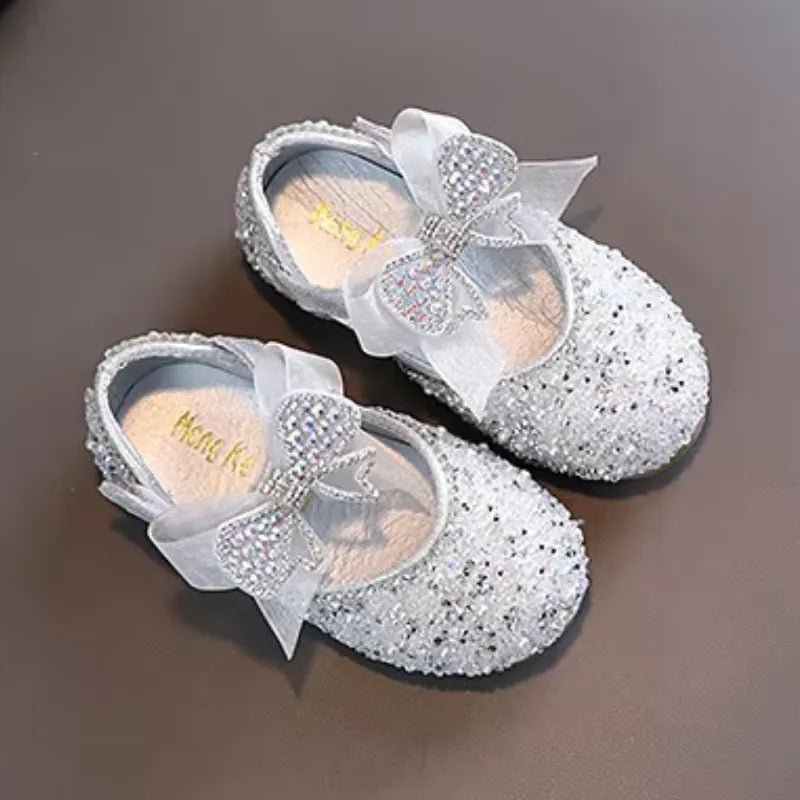 Sapatilha Infantil com Lantejoulas e Laço - Varialle