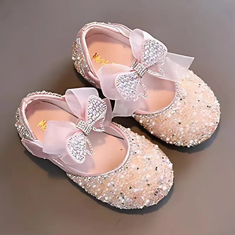 Sapatilha Infantil com Lantejoulas e Laço - Varialle