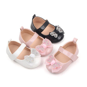 Sapatilha Princesa para Bebês Meninas com Laço e Strass - Varialle
