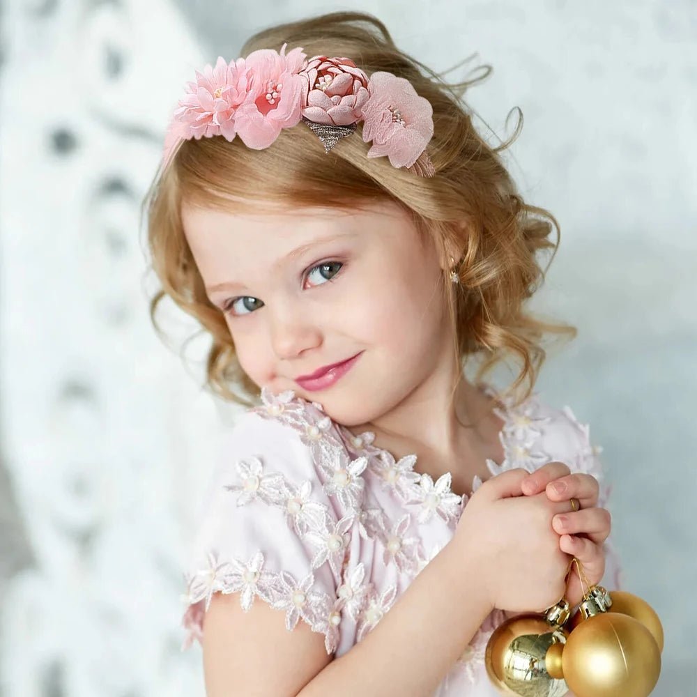 Tiaras Infantis Florais - Charmosas e Confortáveis - Varialle