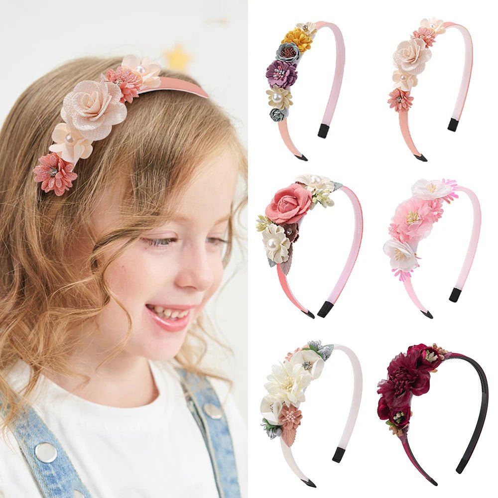 Tiaras Infantis Florais - Charmosas e Confortáveis - Varialle