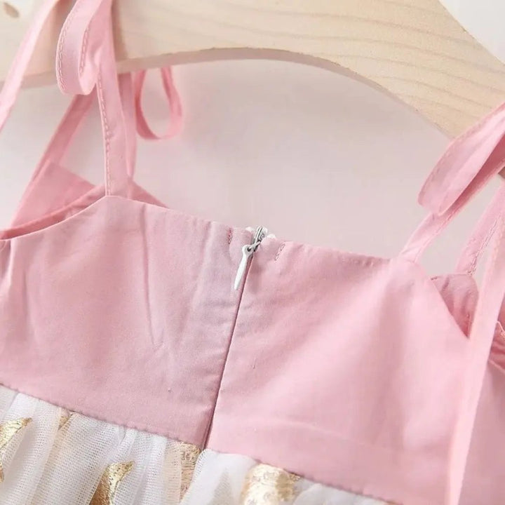 Vestido Bebê Menina Tule Estampa Floral e Estrelas - 0 a 3 Anos | LANÇAMENTO BLACK FRIDAY - Varialle