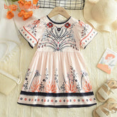 Vestido Floral de Verão para Meninas 3 - 7 Anos - Varialle