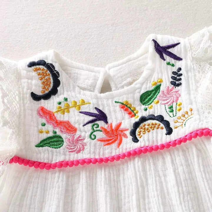 Vestido Infantil Bordado - Brisa Floral - Varialle
