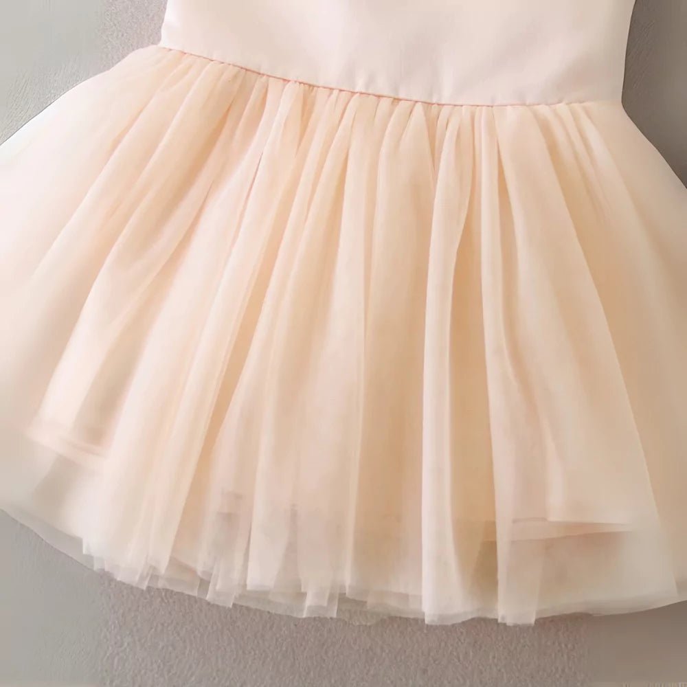 Vestido Infantil com Laço e Pérolas - Varialle