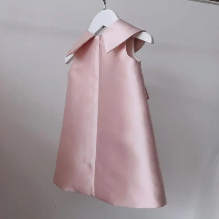 Vestido Infantil de Algodão Acetinado com Pérolas - 12 Meses a 6 Anos - Varialle