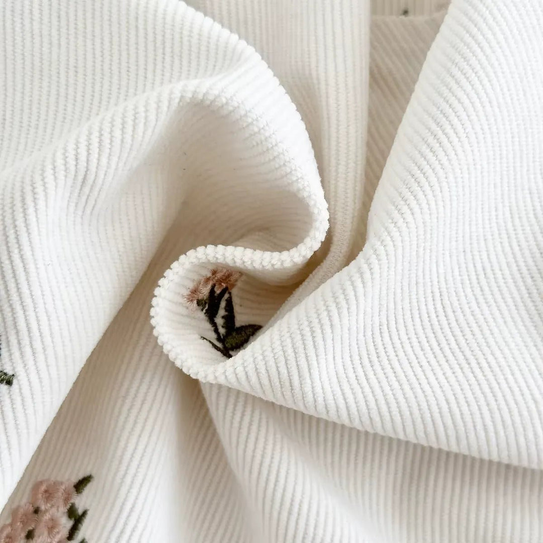 Vestido Infantil de Verão com Bordados Florais 6 Meses a 3 Anos - Varialle