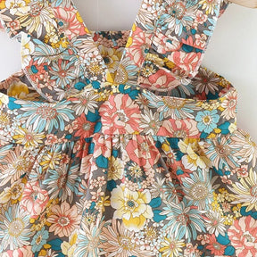 Vestido Infantil em Algodão com Bolsa de Palha - Vestita - Varialle